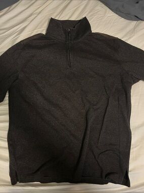 Van Heusen Dark Gray Quarter-Zip Sweater